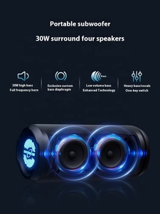 M6 Chất Lượng Cao Di Động Cho <span class=keywords><strong>Bluetooth</strong></span> Loa Siêu Trầm Loa 24W IP67 Không Thấm Nước & Chống Bụi RGB <span class=keywords><strong>LED</strong></span> Mini 3600MAh Cho Ngoài Trời 3600MA - Product Image 4