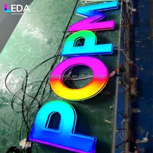 Letreros LEDA personalizados con iluminación LED, letras 3D con canal de luz LED, letras acrílicas para tiendas de bodas - Product Image 1
