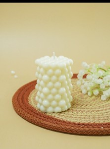 Bougie pilier parfumée en cire de soja géométrique nordique pour la décoration de la maison, mariage, Saint-Valentin, Noël, cadeau religieux, décoration de table - Product Image 3
