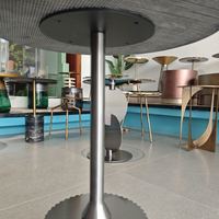 Table d'appoint en marbre naturel noir, plateau concave, table basse en laiton antique, mobilier de salon – Nouveauté en promotion
