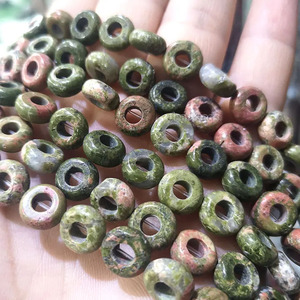 Pierres précieuses authentiques à grand trou, rondes en vrac, pour bricolage, fabrication de bijoux, en forme de Donuts, 5x10x4mm, livraison gratuite - Product Image 4