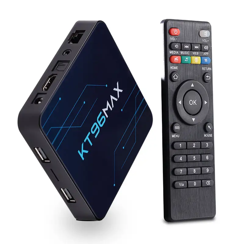 Newest Android 11 OS Set Top Box KT96 Max 2G 4G RAM 4K Smart TV BOX Dual Band WIFI OTT tv box mecool