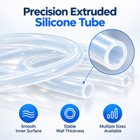 Tube en silicone transparent sur mesure, qualité alimentaire, flexible, pour le transfert de fluides, équipement médical, fabricant OEM