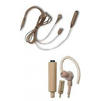 Kit oreillette beige 3 fils BDN6668 avec microphone et PTT pour radio Motorola APX XTS, prise jack 3,5 mm
