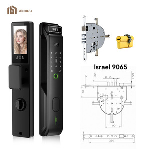 Serratura Intelligente per Appartamenti in Legno e Acciaio, Riconoscimento Facciale, Grande Capacità Utenti, Costruzione in Lega di Alluminio, Impermeabile IP65, Facile da Gestire - Product Image 1