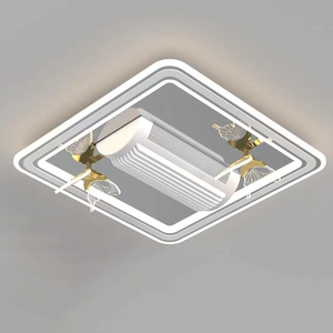 Hiện Đại Khu Dân Cư Thay Đổi Độ Sáng DC Động Cơ Thông Gió Căn Hộ Phòng Ăn Trang Trí Điều Khiển Từ Xa Acrylic Đèn Ứng Dụng LED Quạt Trần - Product Image 5