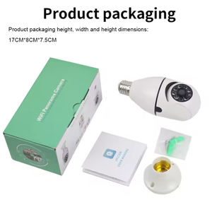 Câmera de Lâmpada com Controle Remoto Inteligente via APP, Visão PTZ 360 Graus, Câmera de Segurança HD 360 Graus Isee/V380/V360/yiiot/YSX - Product Image 6