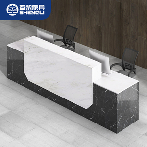 QT-14 Ensemble de bureaux et tables de réception modernes pour salon de beauté - Product Image 1