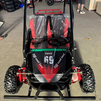 Go Kart de Alto Rendimiento con Motor de Gasolina de 212cc y Neumáticos de 10 Pulgadas, con Motor Potente y Configuración Mejorada para Diversión de Carreras para 2 Personas