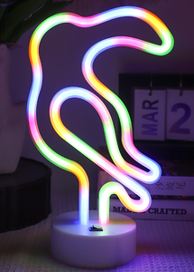 Lampe de table LED néon sur pied avec interrupteur intégré <span class=keywords><strong>pour</strong></span> lecture au chevet, bureau, bases circulaires – Vente directe usine - Product Image 6