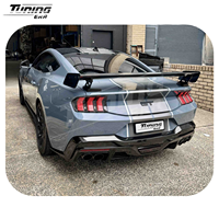 Alerón Estilo GT500 de Fibra de Carbono para Mustang S650 GT ECO Dark Horse 2024+, Kit de Conversión de Actualización