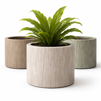 Pot de plante en résine Weivista, jardinière ronde minimaliste, décoration personnalisée en gros pour jardin extérieur