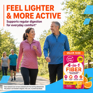Complément alimentaire végétalien sans sucre à l'orange et aux fibres de psyllium pour la santé digestive, favorisant une meilleure digestion et une sensation de léger, soutient le métabolisme sain. - Product Image 4