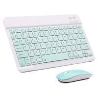 Teclado y Ratón Bluetooth Recargables, Portátiles y Delgados, Combo de Teclado y Ratón con n para Tablet