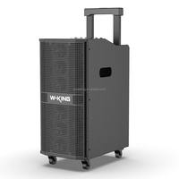 Caja de altavoces de matriz de línea de escenario equipo de sonido de carro activo recargable de madera portátil con salida grande de 260W original de, K20