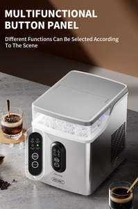 Máquina <span class=keywords><strong>de</strong></span> <span class=keywords><strong>Hielo</strong></span> en Cubos Mini, Eléctrica, <span class=keywords><strong>de</strong></span> Acero Inoxidable, Totalmente Automática, con Control Táctil, para Uso en el Hogar y Dormitorios, Bajo Consumo, Cafetera - Product Image 6