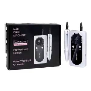 새로운 도착 판매 V2 전문 스테인레스 스틸 브러시리스 모터 손톱 제거 연마 기계 45000 RPM 휴대용 네일 드릴 - Product Image 1