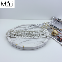 Taille classique 9-10mm couleur blanche naturel Keshi perle brin pour collier de perles bijoux de bricolage vente en gros