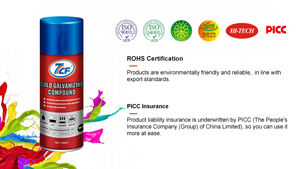 Pintura en aerosol de galvanizado en frío, 7CF <span class=keywords><strong>B</strong></span>, precio de fábrica - Product Image 5