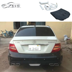 W204 C63 AM <span class=keywords><strong>Black</strong></span> serie Body Kit nuove condizioni 4 porte ampio cofano paraurti anteriore minigonne laterali parafango posteriore per <span class=keywords><strong>classe</strong></span> C W204 - Product Image 3