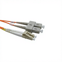Câble de raccordement fibre optique COMTON Duplex LC SC Multimode OM1 62.5µm Orange pour réseaux FTTH/FTTB/FTTX 1m/Longueur personnalisée
