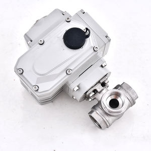 Vanne à boisseau sphérique électrique en plastique petite vanne à boisseau sphérique à trois voies en acier inoxydable avec actionneur électrique - Product Image 6