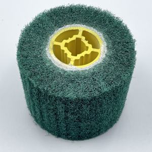 Grosir 120*100*19mm roda sikat kain nilon tutup non-tenun logam abrasif cakram untuk pasir kain poles OEM untuk baja - Product Image 2