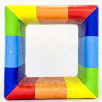 Fabricant professionnel jeu interactif gonflable pour adultes Flip it team building jeu de sport à roulement carré