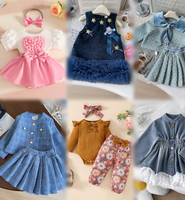 Lots de vêtements d'été usagés pour enfants de différentes tailles, marque TPS, en polyester/coton, en balles propres, stock de liquidation mode