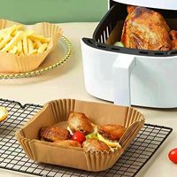 Custom Simple Square Parchment Air Fryer Oven Paperboard Household Air Fryer Paper for Cooking