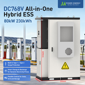 Gabinete de Baterías de Alto Voltaje JApower de <span class=keywords><strong>80kW</strong></span> 230kWh Compatible con Inversor Híbrido Deye IP55 Refrigerado por Aire LiFePO4 Almacenamiento de Energía Comercial - Product Image 1