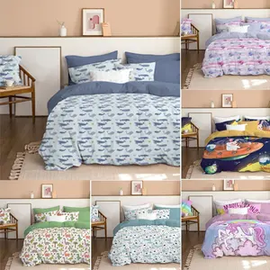 PHÒNG TRĂNG Trăng Mật Thương Hiệu Mới Giường Quilt 3D In Kỹ Thuật Số Vua Comforter Set Cho Phòng Ngủ