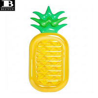 Bouée de piscine gonflable géante en PVC épais de qualité supérieure en forme d'ananas, flotteur aquatique pour fête estivale à la plage