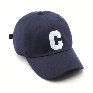 Casquette de baseball vintage unie avec logo brodé lettre C, style Dad Hat, pour le sport et la mode en gros - Product Image 3