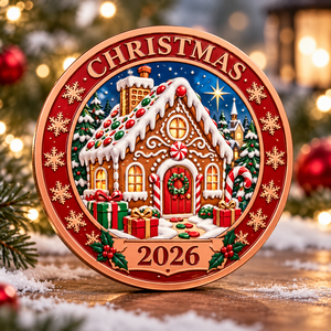 Moneda de cobre conmemorativa de Navidad, moneda de desafío esmaltada en 3D personalizada al por mayor - Product Image 2