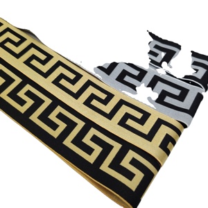 High Quality JIELONG Brand Jacquard Elastic Band Custom 5cm Width Environmental Protection Polyester/Nylon Webbing Home Textiles - Product Image 1