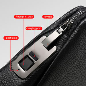 Mode hommes luxe en cuir véritable sac à main de haute qualité grande capacité affaires sac à main décontracté sac à main <span class=keywords><strong>multi</strong></span>-poches pour hommes - Product Image 2