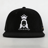 Gorras de Béisbol Snapback Bordadas Personalizadas al por Mayor, Negras, de 6 Paneles, con Visera Plana, para Hombres y Mujeres