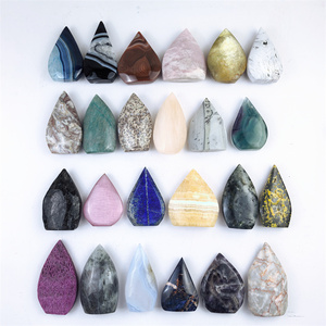 Piedra Curativa Natural en Oferta, Cristal Pulido de Materiales Mixtos, Adorno de Rubí para Decoración - Product Image 1