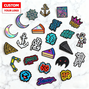 เข็มกลัดป้ายสัญลักษณ์อีพ็อกซี่เคลือบโลหะตามสั่งแบบโลโก้บริษัท - Product Image 1