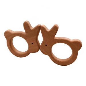 Personnalisé Lapin Naturel Hêtre Bois <span class=keywords><strong>Anneau</strong></span> <span class=keywords><strong>De</strong></span> <span class=keywords><strong>Dentition</strong></span> Pour Bébé <span class=keywords><strong>De</strong></span> <span class=keywords><strong>Dentition</strong></span> - Product Image 4