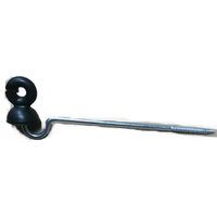 220mm verlengde schroefbare offset isolator voor elektrische omheining van veebedrijven, houten paal, UV-bestendige ringisolatoren