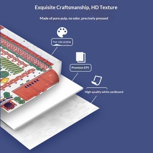 Puzzle <strong>Children's</strong> 3D Stereoscopic Paper DIY Educational Early Childhood Toy Aishang Space Model National Trend Puzzle - Product Image 2