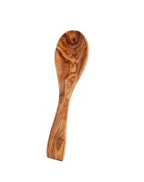 Vente Flash : Cuillère de Service ArtisRaw Faite à la Main en Bois d'Olivier Brun, Écologique, de Qualité Supérieure, pour Cuisine et Restaurant
