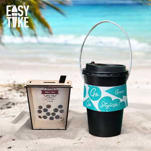Manchon de tasse en papier biodégradable et écologique avec poignée, imprimé sur mesure avec logo, imperméable, nouvelle arrivée, vente chaude - Product Image 6