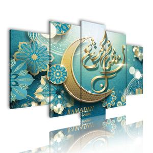 Décoration de restaurant, décor islamique, impression photo, papier peint de luxe nordique, peinture à l'huile de paysage urbain Pop Art, fresque murale d'arbre paysager - Product Image 2