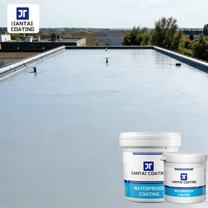 Pintura impermeable para exteriores, materiales de construcción, techos, revestimiento impermeable de poliuretano para techos de gran superficie - Product Image 1