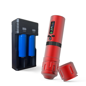 Wireless <strong>Tattoo</strong> <strong>Machine</strong> 20*16 Japan Coreless Motor Multi Functional Screen 2 Battery With RCA Adapter Body <strong>Tattoo</strong> <strong>Machine</strong> <strong>Set</strong> - Product Image 1