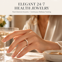 Bague connectée en acier inoxydable pour homme - Suivi d'activité IP68, moniteur de santé, fréquence cardiaque, suivi du sommeil, contrôle gestuel, chargement magnétique