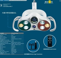Lampe d'examen dentaire à 6 LED avec caméra intégrée, éclairage 8000-60000LX, interrupteur manuel à induction